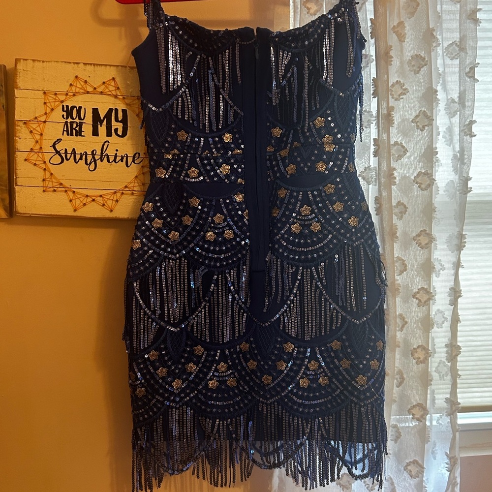 Bella Blue Sequin Dress